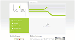 Desktop Screenshot of barleyhotel.cz