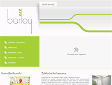 Tablet Screenshot of barleyhotel.cz